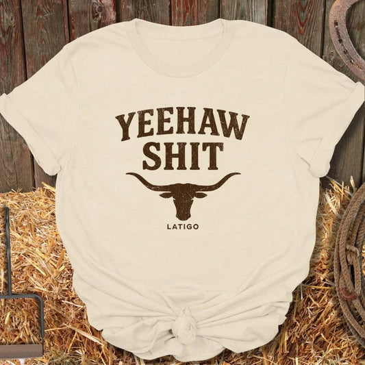 Latigo-Cowboy Authentics Natural / S Yeehaw Shit Tee