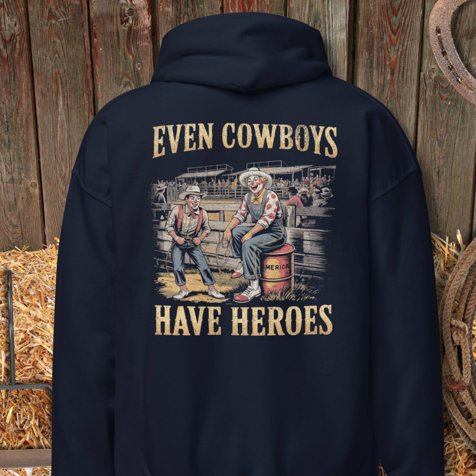 Latigo-Cowboy Authentics Navy / S Heroes Hoodie