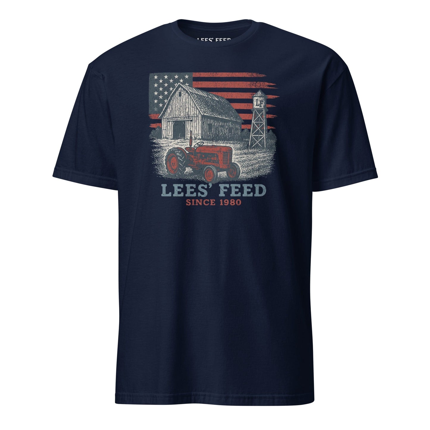 Latigo-Cowboy Authentics Navy / S Lees' Feed Barn and Tractor Tee