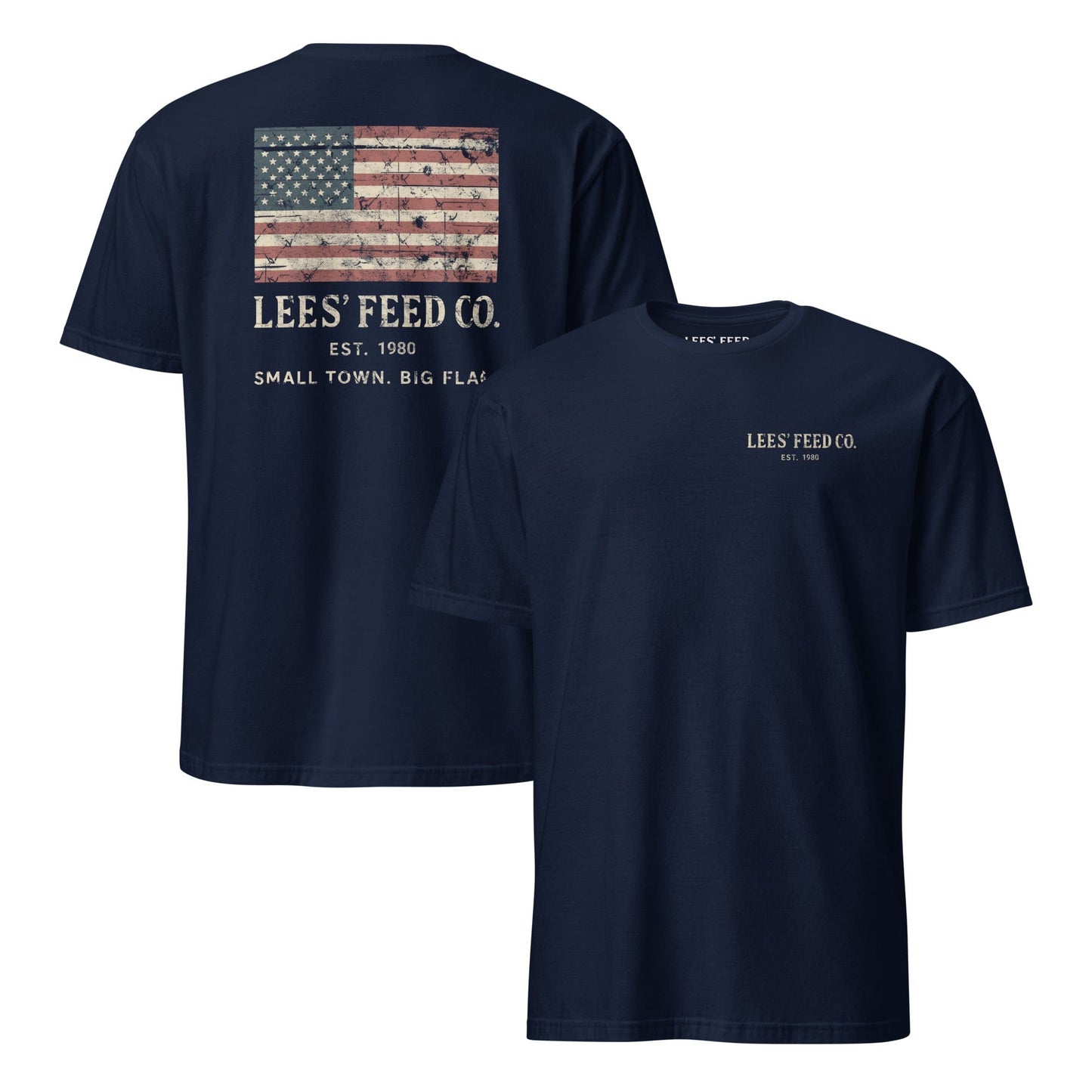 Latigo-Cowboy Authentics Navy / S Lees' Feed – Big Flag Tee