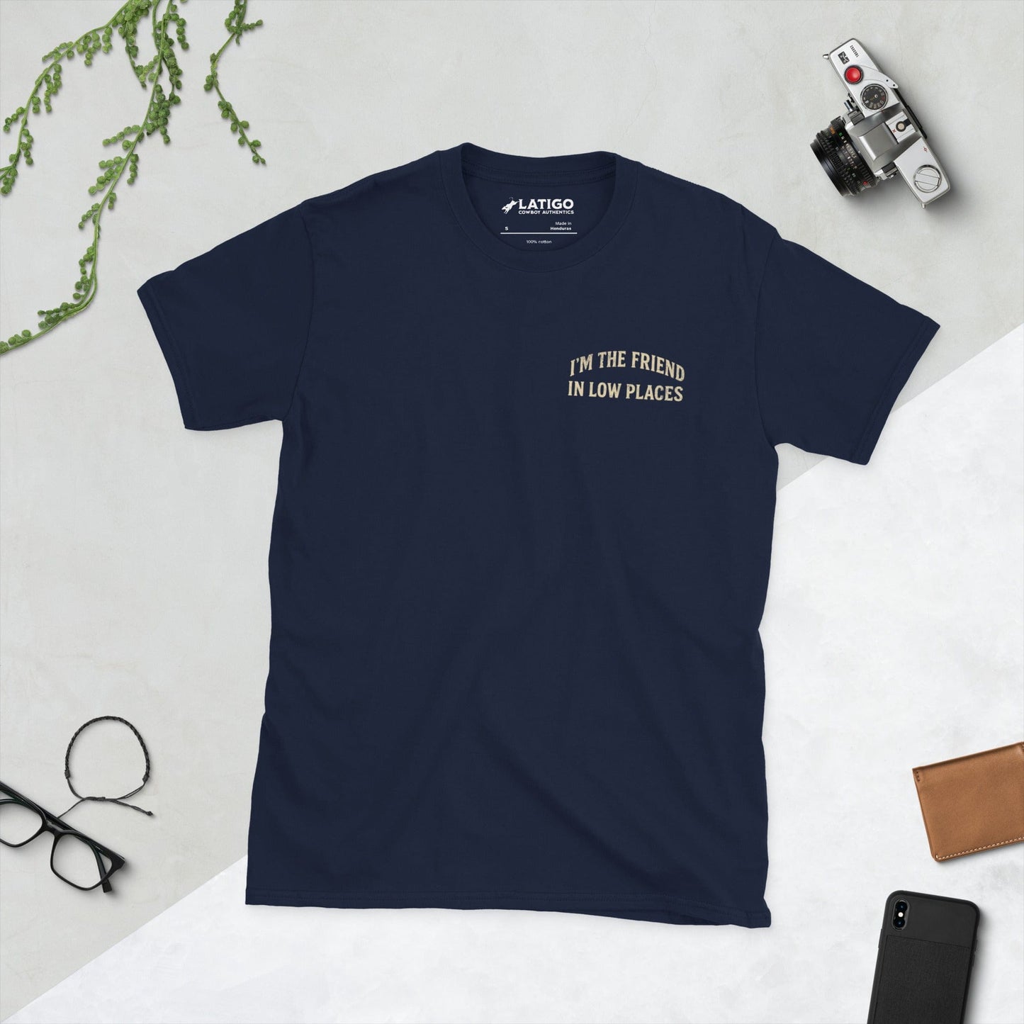 Latigo-Cowboy Authentics Navy / S Low Places Tee
