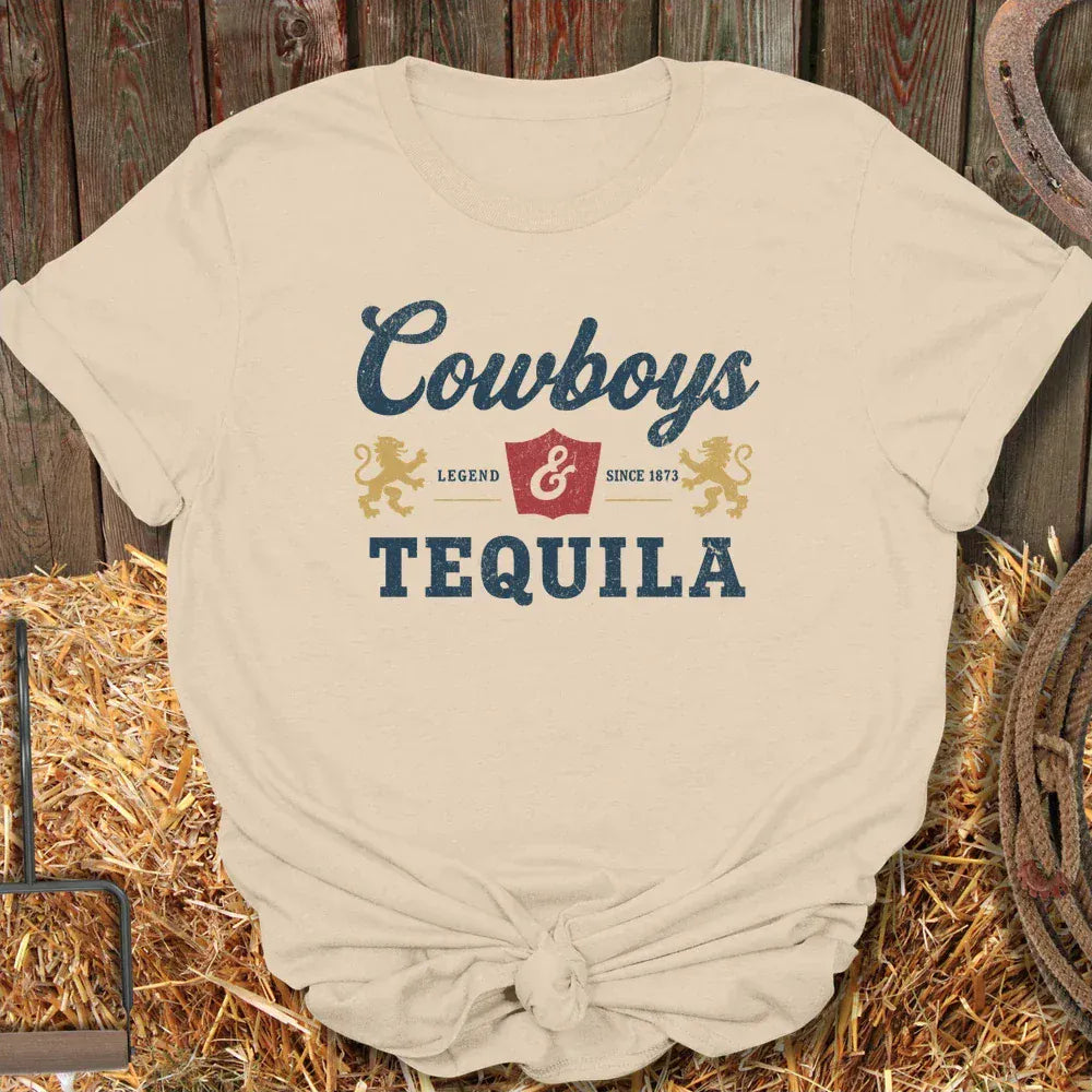 Latigo-Cowboy Authentics Sand / S Cowboys Tee