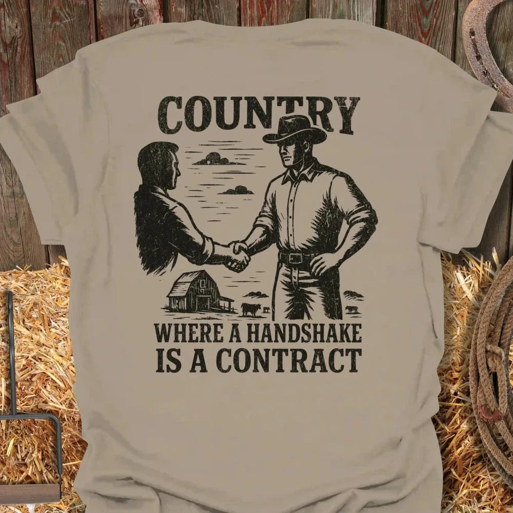 Latigo-Cowboy Authentics Sand / S Handshake Tee