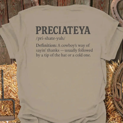 Latigo-Cowboy Authentics Sand / S Preciateya Tee