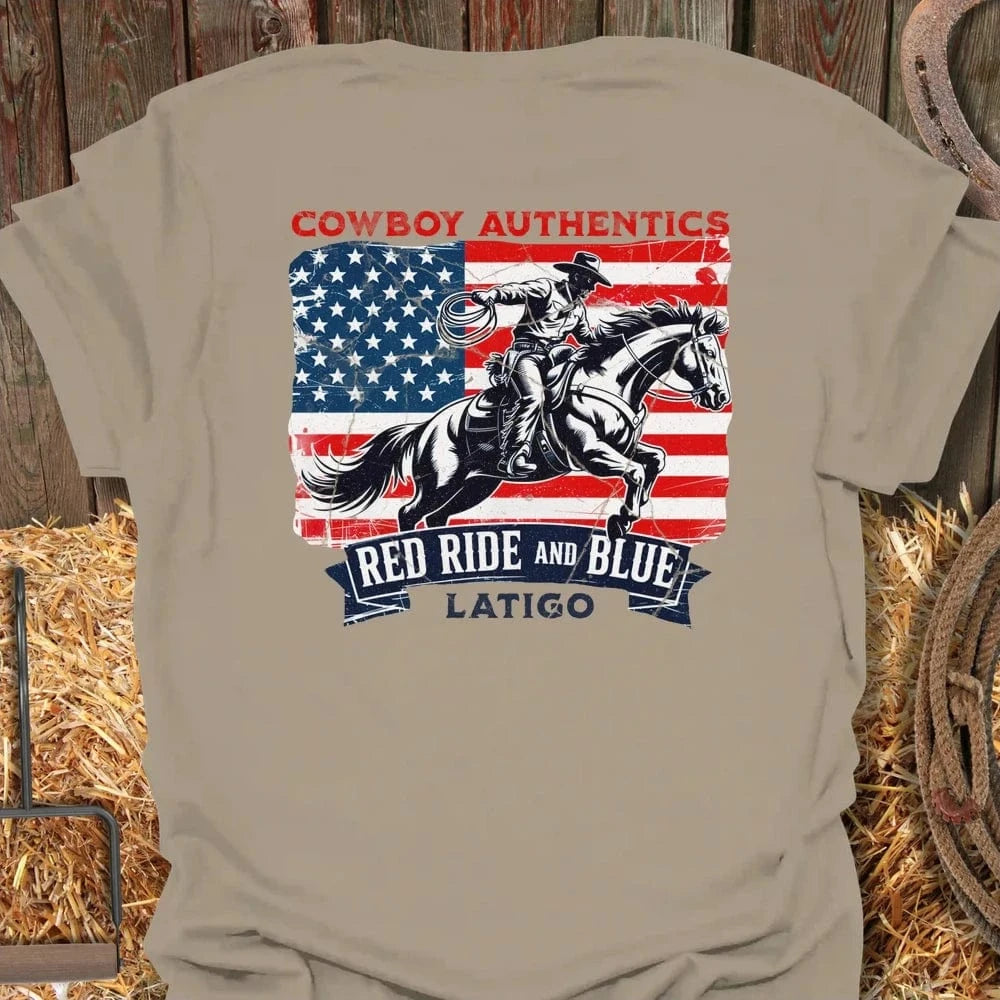Latigo-Cowboy Authentics Sand / S Red Ride and Blue