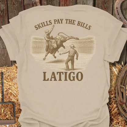 Latigo-Cowboy Authentics Sand / S Skills Tee