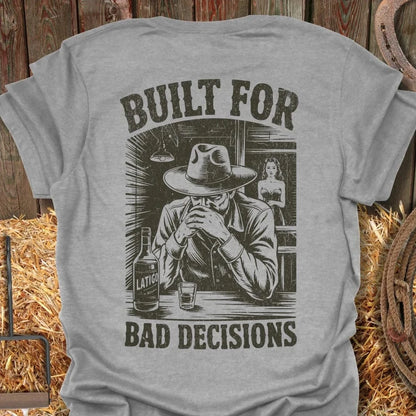 Latigo-Cowboy Authentics Sport Grey / S Bad Decisions Tee