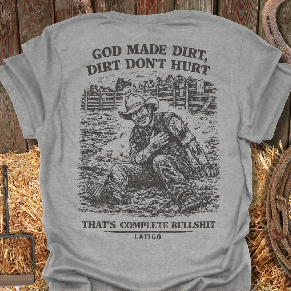 Latigo-Cowboy Authentics Sport Grey / S Dirt Hurts Tee