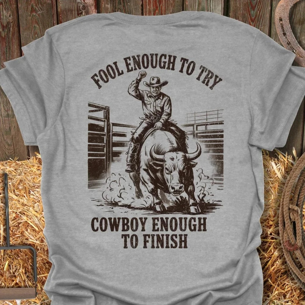 Latigo-Cowboy Authentics Sport Grey / S Finish Tee