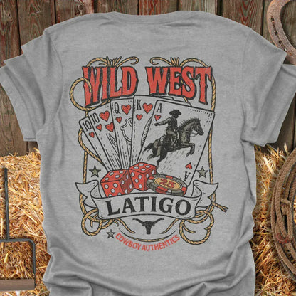 Latigo-Cowboy Authentics Sport Grey / S Gambler Tee