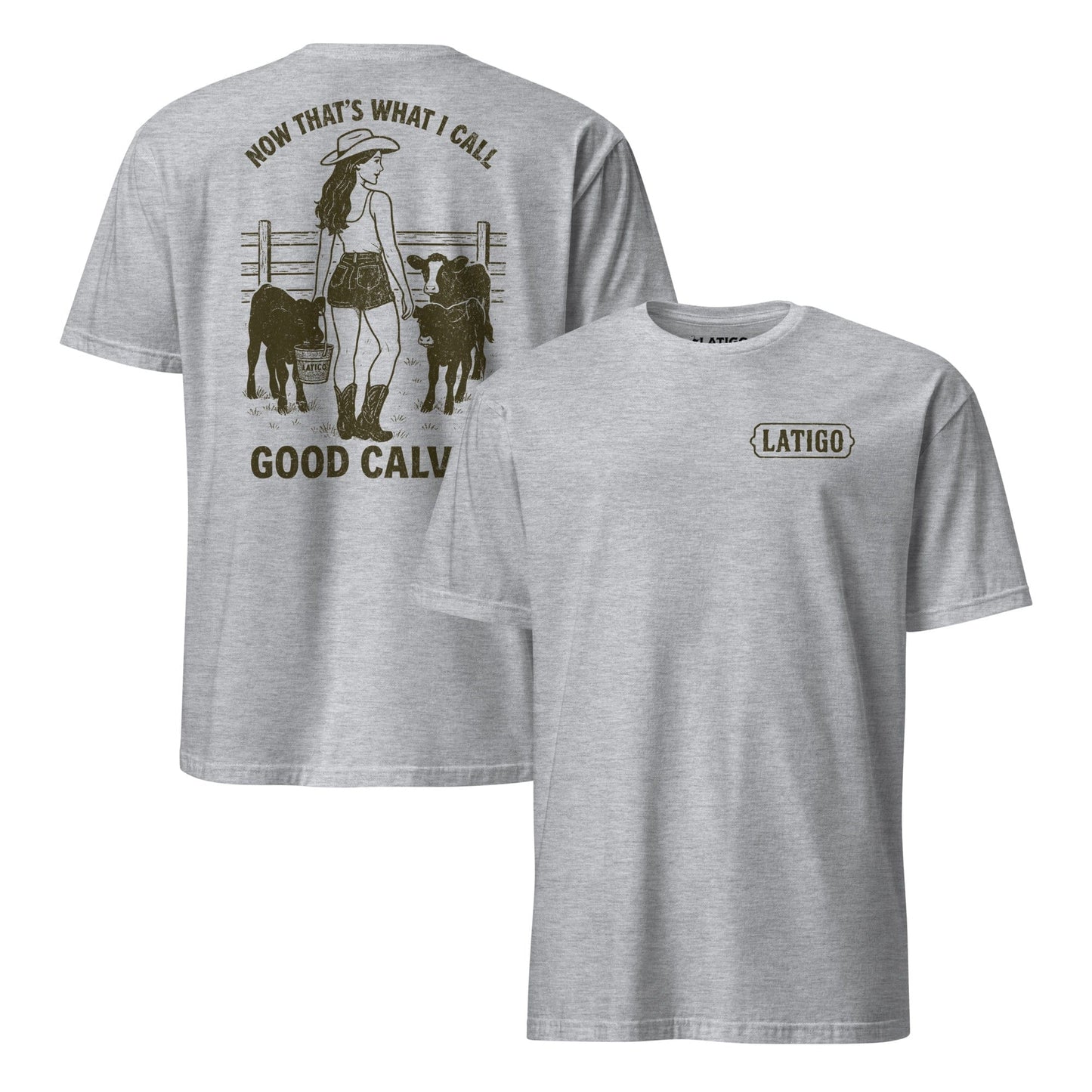 Latigo-Cowboy Authentics Sport Grey / S Good Calves Tee