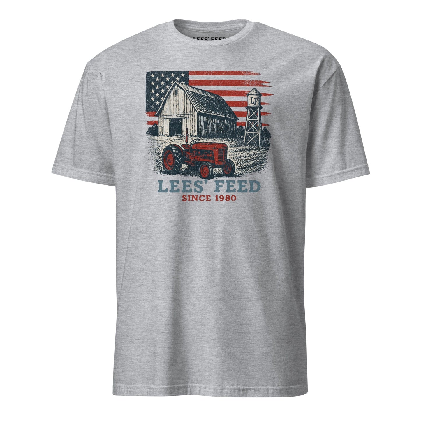 Latigo-Cowboy Authentics Sport Grey / S Lees' Feed Barn and Tractor Tee