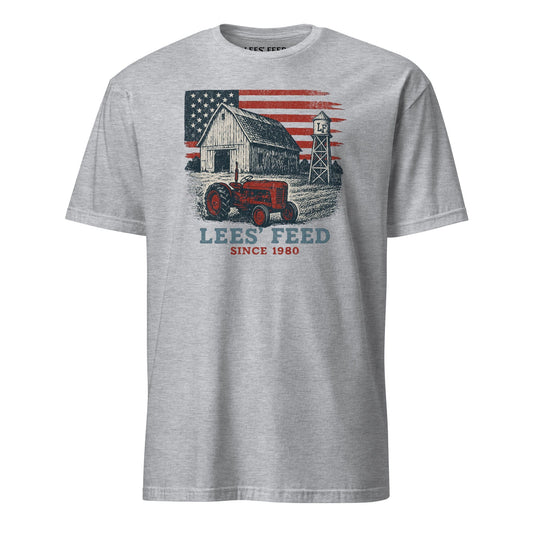 Latigo-Cowboy Authentics Sport Grey / S Lees' Feed Barn and Tractor Tee