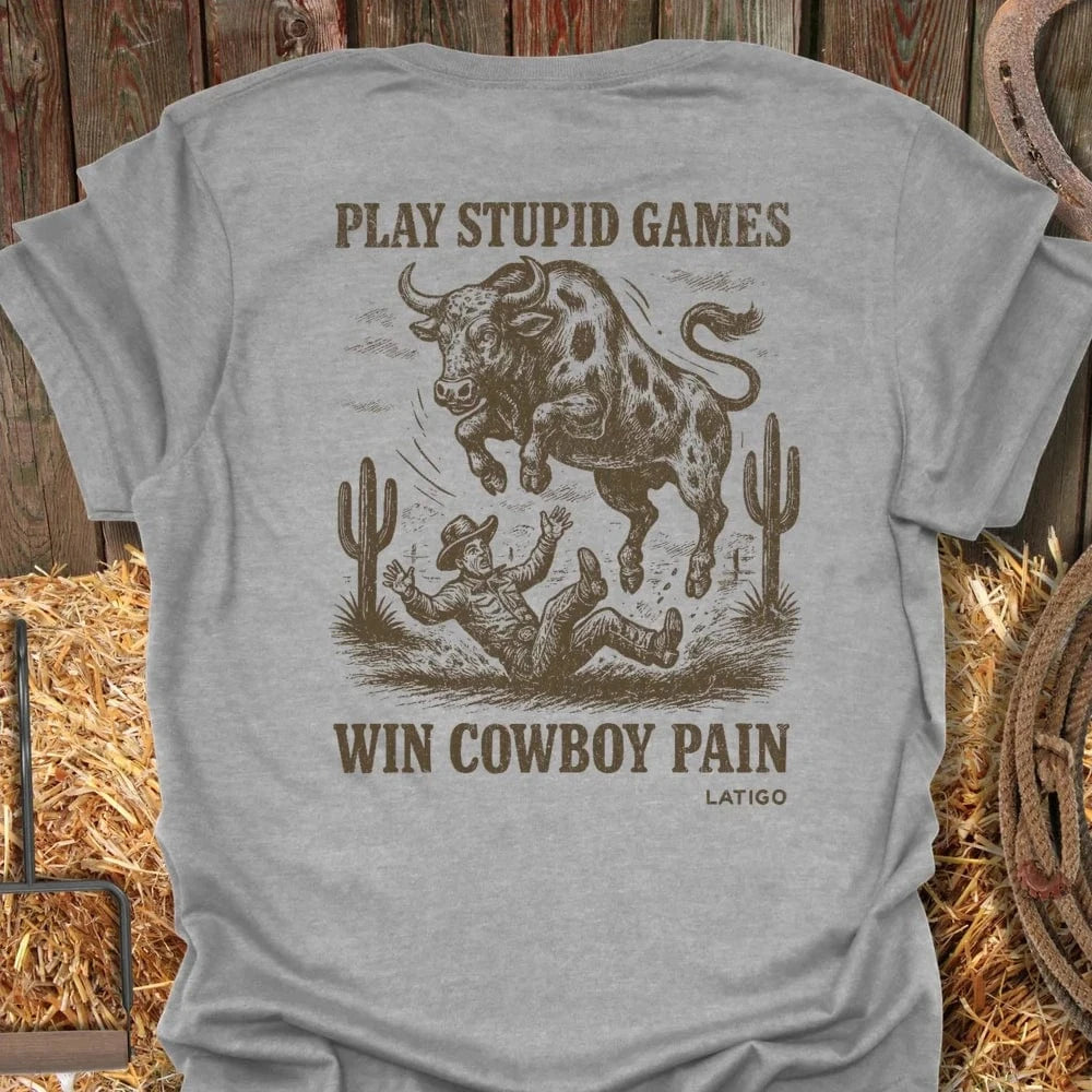 Latigo-Cowboy Authentics Sport Grey / S Pain Tee