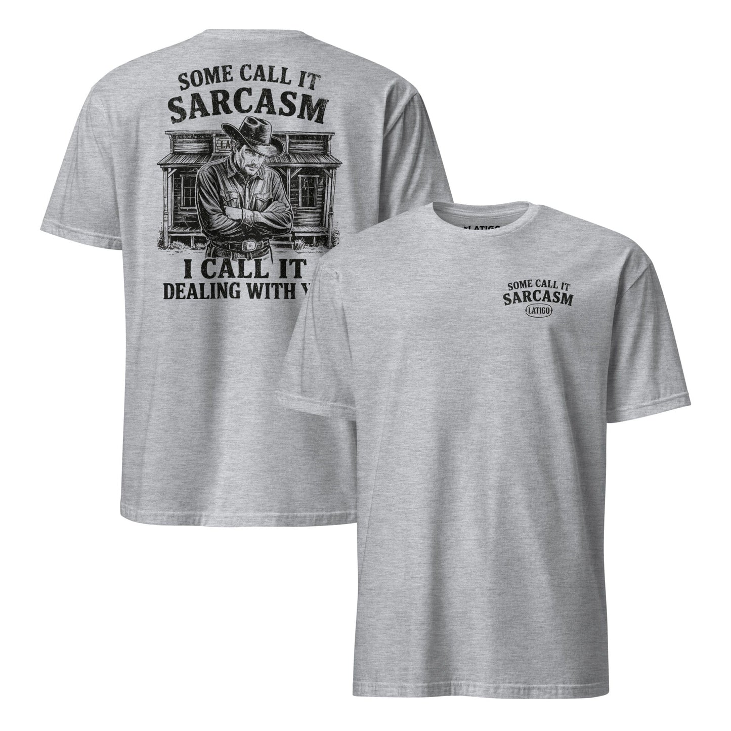 Latigo-Cowboy Authentics Sport Grey / S Sarcasm  Tee