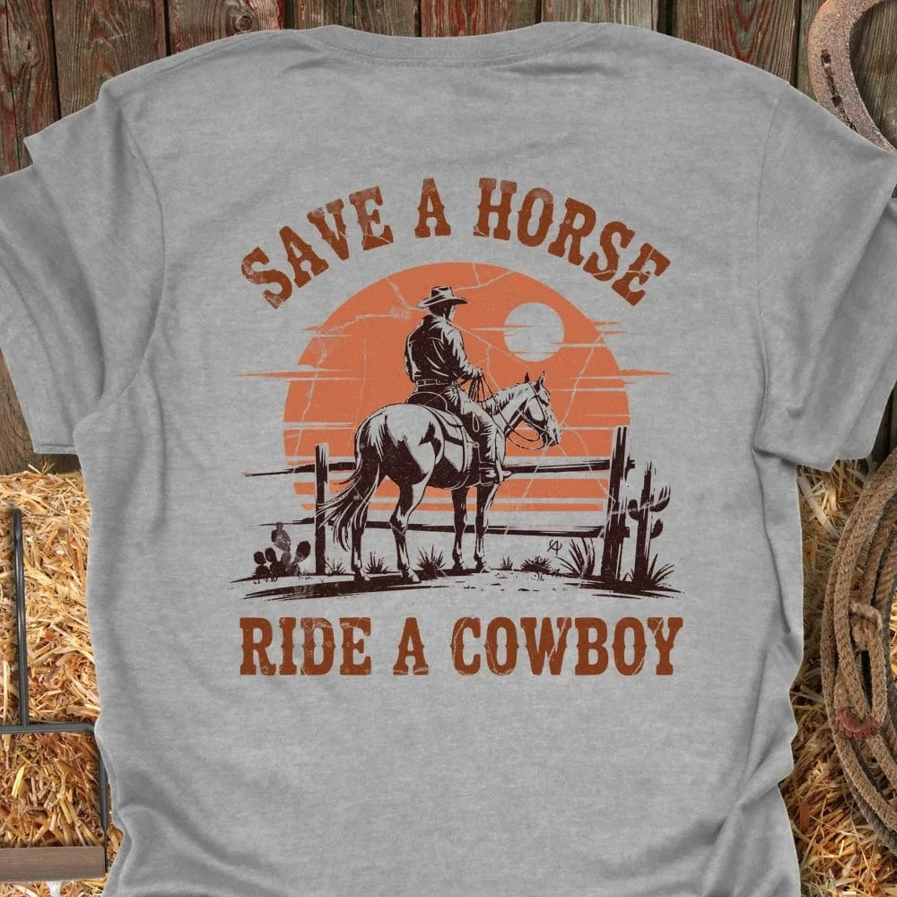 Latigo-Cowboy Authentics Sport Grey / S Save a Horse
