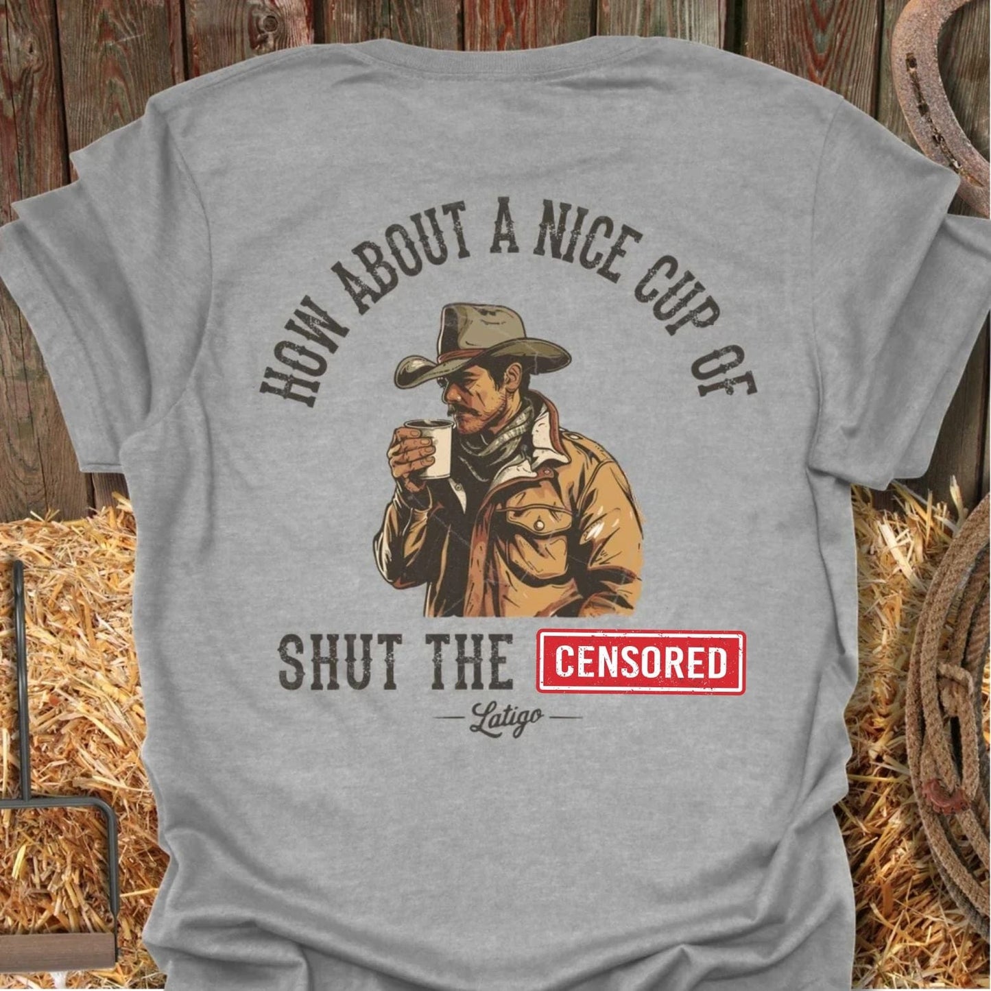 Latigo-Cowboy Authentics Sport Grey / S Shut Up