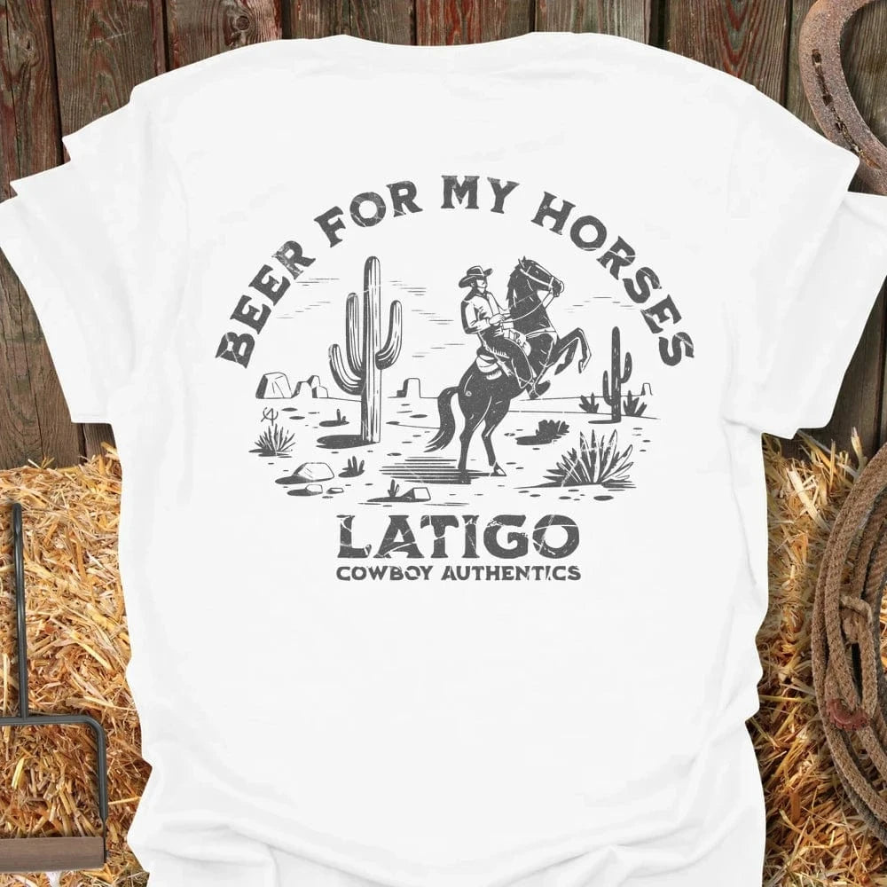 Latigo-Cowboy Authentics White / S Beer for my Horses
