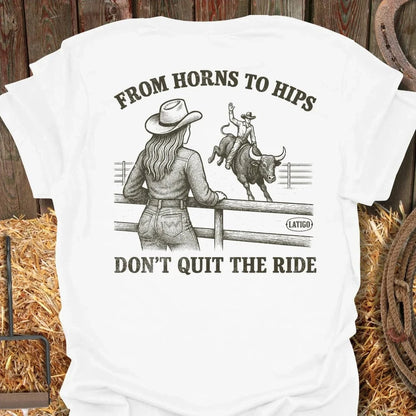 Latigo-Cowboy Authentics White / S Horns and Hips