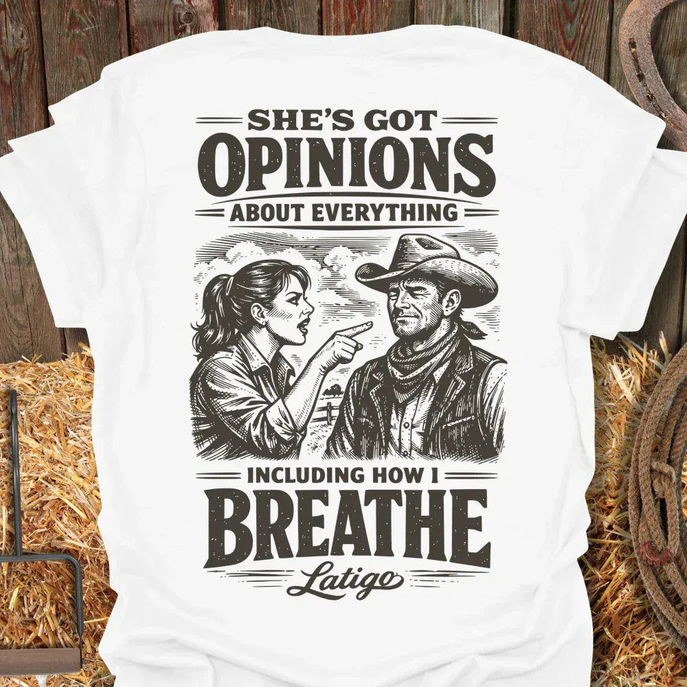 Latigo-Cowboy Authentics White / S Opinions Tee