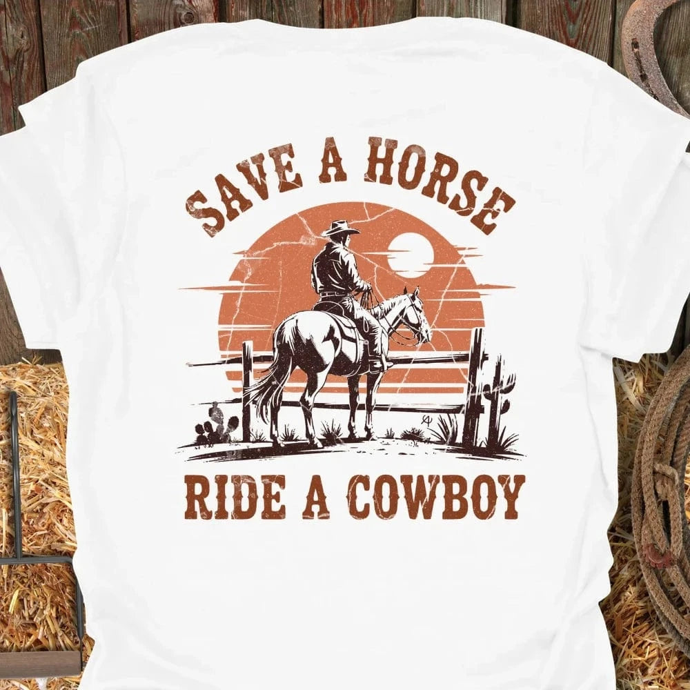 Latigo-Cowboy Authentics White / S Save a Horse