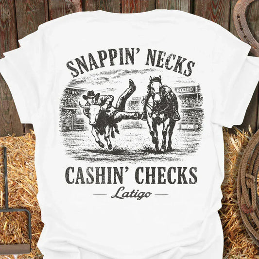 Latigo-Cowboy Authentics White / S Snappin  Tee